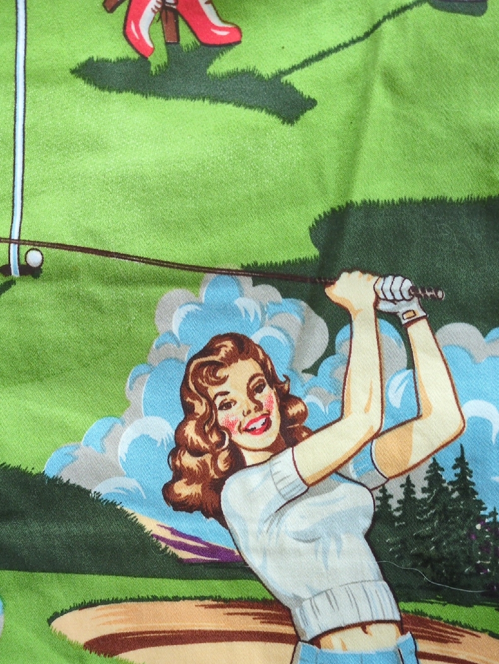 Loudmouth Ladies | Birds of Paradise Retro Pinup Print Women's Golf Skort/Skirt - Picture 4 of 12